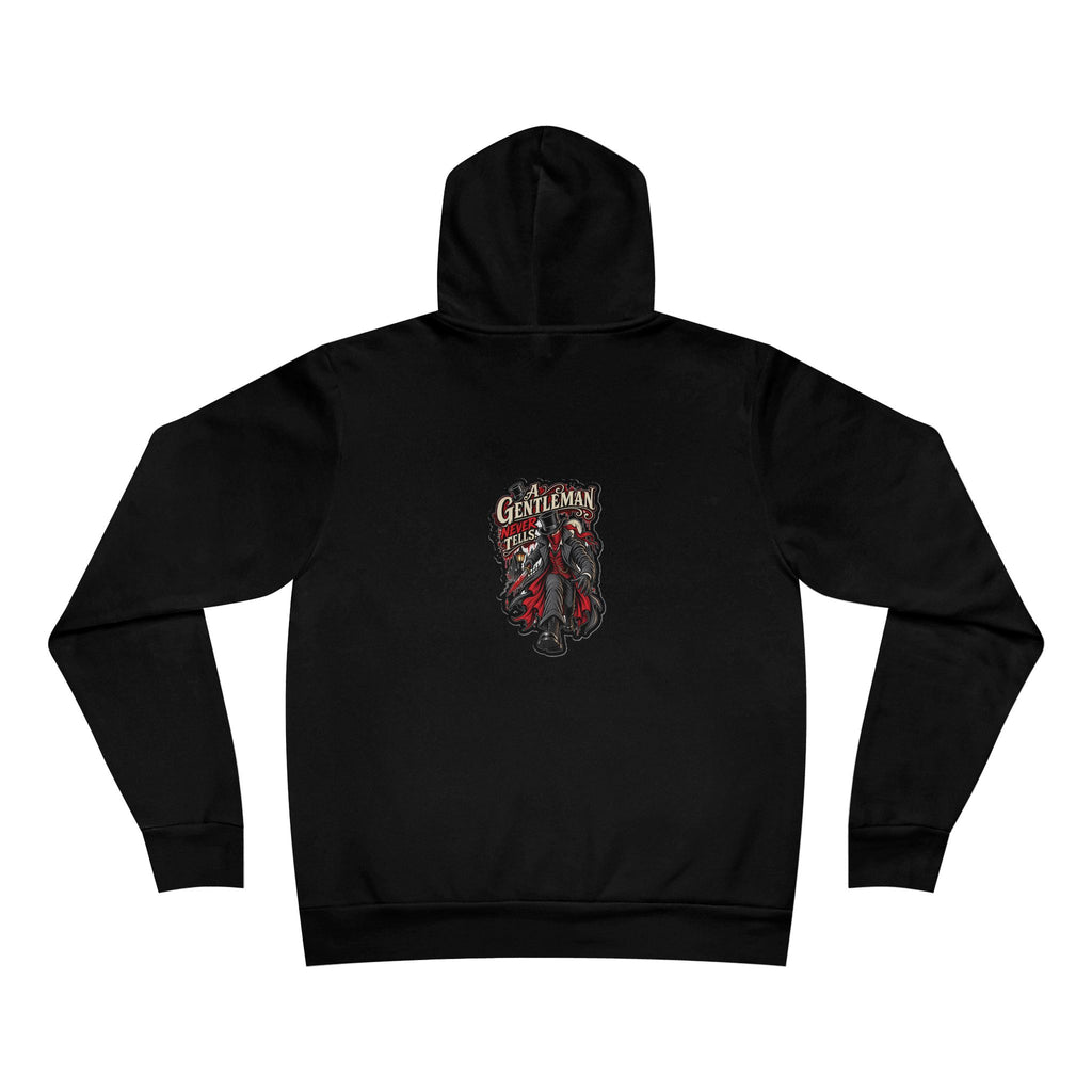 Jack The Lover Hoodie — black, Killer Quotes design printed on the back, Alter House raven logo on the chest